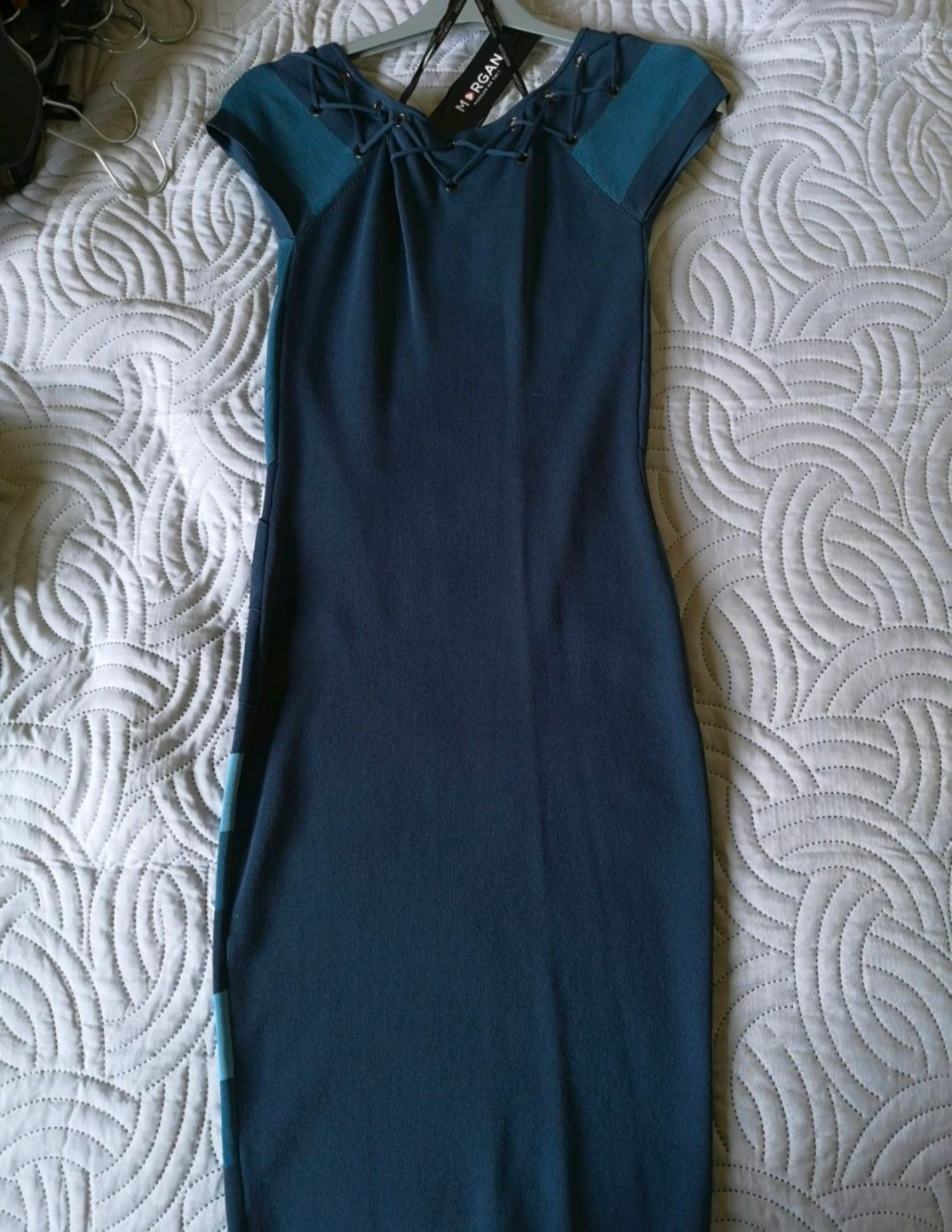 Robe azul a rayas Morgan nueva talla 36/S – photo 2